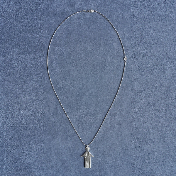 SALE E PEPE Sterling Silver Fairy Necklace SEP-SP02N15-YIN Silver